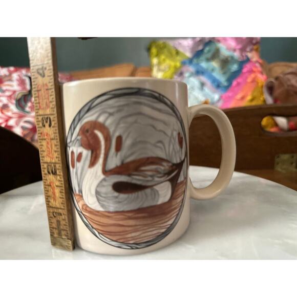 Applause Ceramic Mallard Duck Graphic Print Coffee Cup - Picture 3 of 7